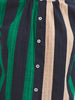 Nice Things Multistripe Print Mao Shirt
