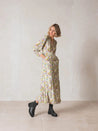 Indi & Cold dress Indi & Cold Watercolour Dress Lichen | Dalston clothing