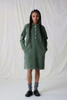 Leon & Harper dress Leon & Harper Regna Cord Dress Green | Dalston clothing
