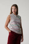 Leon & Harper Knitwear Leon & Harper Mura Stripe Sleeveless Jumper  | Dalston clothing