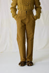 Leon & Harper pant Leon & Harper Past Plain Mustard | Dalston clothing