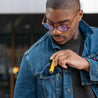 Orbitkey key ring Orbitkey Organiser Hybrid Leather - Solar Yellow  | Dalston clothing