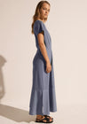 POL dress Pol Toya Day Dress Blue  | Dalston clothing