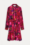 Pom dress POM Amsterdam Brushwork Fiery Pink Dress  | Dalston clothing