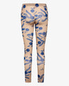 Unmade Copenhagen Hosiery Unmade Copenhagen Maile Leggings Print Beige/Blue | Dalston clothing