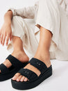 Crocs shoes Crocs Brooklyn Buckle Low Wedge Sandal | Dalston clothing