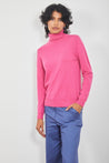 Dalston Knitwear Dalston Colette Roll Neck Sweater French Pink