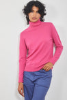 Dalston Knitwear Dalston Colette Roll Neck Sweater French Pink