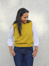 Dalston Knitwear Dalston Valentina Vest Gold Merino