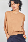 Dalston Knitwear Dalston Valentina Vest Tan Merino