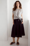 Dalston skirt Dalston Sapphire Skirt Ink Linen