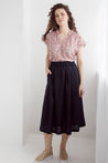 Dalston skirt Dalston Sapphire Skirt Ink Linen