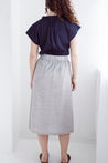 Dalston skirt Dalston Sapphire Skirt Olive Stripe
