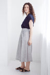 Dalston skirt Dalston Sapphire Skirt Olive Stripe