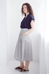 Dalston skirt Dalston Sapphire Skirt Olive Stripe