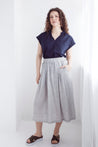 Dalston skirt Dalston Sapphire Skirt Olive Stripe