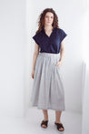 Dalston skirt Dalston Sapphire Skirt Olive Stripe