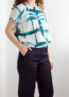Dalston top Dalston Izzy Top  Jade Abstract Linen