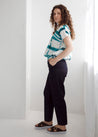 Dalston top Dalston Izzy Top  Jade Abstract Linen