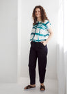 Dalston top Dalston Izzy Top  Jade Abstract Linen