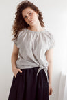 Dalston top Dalston Tizzy Top Olive Stripe