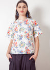 Dalston top Sally Top White Floral