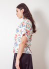 Dalston top Sally Top White Floral
