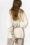 Dinadi Gloves almond white Dinadi Alpaca Handknit Half Mitts - Ivory white | Dalston clothing