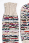 Dinadi Gloves almond white Dinadi Handknit Zero Waste Mittens Almond White  | Dalston clothing