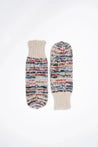 Dinadi Gloves almond white Dinadi Handknit Zero Waste Mittens Almond White  | Dalston clothing