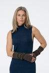 Dinadi Gloves mulch brown Dinadi Merino Handknit Arm Warmers Mulch Brown | Dalston clothing