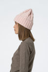 Dinadi Hat blush pink Dinadi Merino Cable  Hat Blush Pink | Dalston clothing