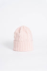 Dinadi Hat blush pink Dinadi Merino Cable  Hat Blush Pink | Dalston clothing