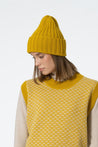 Dinadi Hat cyber yellow Dinadi Merino Thick Rib Hat Cyber Yellow