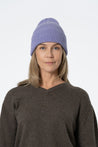 Dinadi Hat digital lavender Dinadi Merino Handknit Rib Hat Digital Lavender  | Dalston clothing
