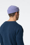 Dinadi Hat digital lavender Dinadi Merino Handknit Rib Hat Digital Lavender  | Dalston clothing