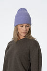Dinadi Hat digital lavender Dinadi Merino Handknit Rib Hat Digital Lavender | Dalston clothing