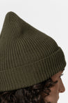 Dinadi Hat olive green Dinadi Merino Handknit Rib Hat Olive Green