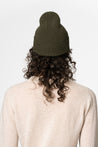 Dinadi Hat olive green Dinadi Merino Handknit Rib Hat Olive Green