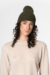 Dinadi Hat olive green Dinadi Merino Handknit Rib Hat Olive Green