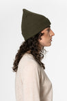 Dinadi Hat olive green Dinadi Merino Handknit Rib Hat Olive Green