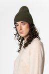 Dinadi Hat olive green Dinadi Merino Handknit Rib Hat Olive Green