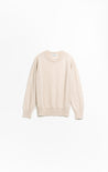 Dinadi Knitwear Dinadi Merino O-Neck Sweater - Almond White | Dalston clothing