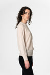 Dinadi Knitwear Dinadi Merino O-Neck Sweater - Almond White | Dalston clothing
