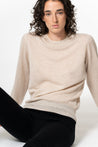 Dinadi Knitwear Dinadi Merino O-Neck Sweater - Almond White  | Dalston clothing