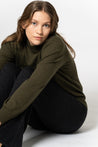Dinadi Knitwear Dinadi Merino O-Neck Sweater - Olive Green | Dalston clothing