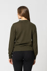 Dinadi Knitwear Dinadi Merino O-Neck Sweater - Olive Green | Dalston clothing