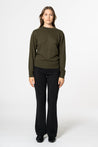 Dinadi Knitwear Dinadi Merino O-Neck Sweater - Olive Green | Dalston clothing