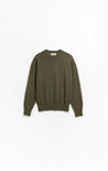 Dinadi Knitwear Dinadi Merino O-Neck Sweater - Olive Green | Dalston clothing