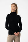 Dinadi Knitwear Dinadi Merino Turtleneck Sweater Black | Dalston clothing